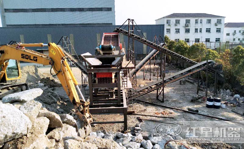 回收建筑垃圾設備生產線詳細解說及建筑垃圾制沙子現(xiàn)場視頻展示
